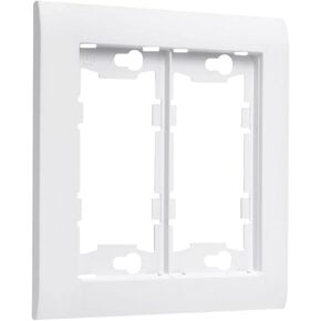 TayMac A2000W Allure Nonmetallic Wallplate Frame with 2-Gang, White