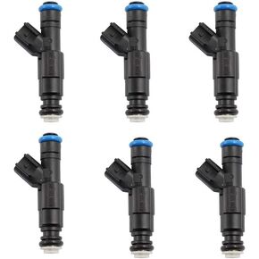 High Performance 6pcs 4-Hole Upgrade Fuel Injectors For 99-04 4.0L Jeep Cherokee 0280155784