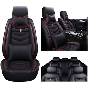 Car Seat Cover 7 Seats for Chevrolet Suburban 2000-2024, Durable Wear Resistant Waterproof Vehicle Cushion Cover, Breathable No Odor Premium Leather Vehicle Seat Covers.(Standard,Black)