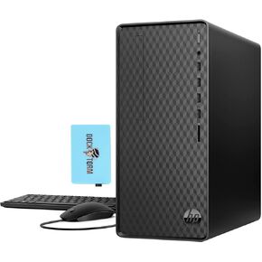 سطح المكتب HP M01-F2254 للمنزل والعمل (Intel i3-12100 4-Core، 8 جيجا رام، 256 جيجا بايت m.2 SATA SSD، Intel UHD 730، واي فاي، بلوتوث، أسود داكن، ويندوز 10 برو) حزمة مع موزع DKZ in Kuwait