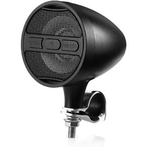 Waterproof Bluetooth Motorcycle Audio Stereo Speaker System MP3 USB FM Radio 12V 2x Red 12V Motorcycle Bluetooth Audio Radio MP3 USB Stereo Sound System Speakers