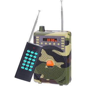 Rehomy Hunting Speaker, Portable Outdoor Electronic Bird Caller, Hunting Decoy Calls MP3 Speaker Remote Controller Kit - US Plug