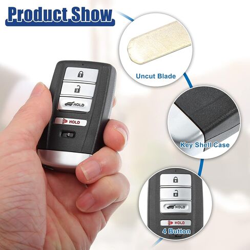 ACROPIX 313.8 ميجا هرتز Key Fob Keyless Entry Remote مناسب لسائق Acura MDX RDX 1 ذاكرة KR5V1X - حزمة من 2 أسود in Saudi Arabia