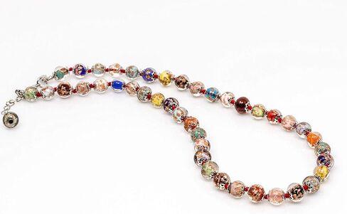 Original Murano Glass Avventurine Necklace Handmade in Italy in Saudi Arabia