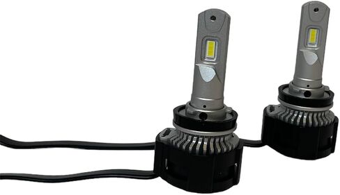 Koning LED Headlight Bulbs H4 Fog Beam Projector Lens, Overheat Protection, Road Low Beam and High Beam, 6500k Cool White Led IP65 Waterproof and Shockproof, Plug and Play, Pack of 2 (H4) in Saudi Arabia