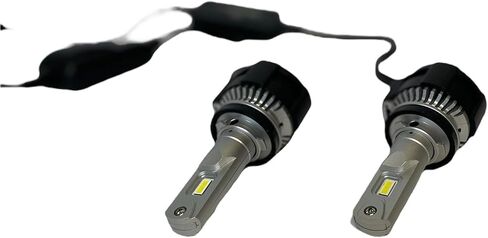 Koning LED Headlight Bulbs H4 Fog Beam Projector Lens, Overheat Protection, Road Low Beam and High Beam, 6500k Cool White Led IP65 Waterproof and Shockproof, Plug and Play, Pack of 2 (H4) in Saudi Arabia