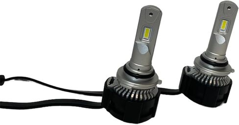 Koning LED Headlight Bulbs H4 Fog Beam Projector Lens, Overheat Protection, Road Low Beam and High Beam, 6500k Cool White Led IP65 Waterproof and Shockproof, Plug and Play, Pack of 2 (H4) in Saudi Arabia