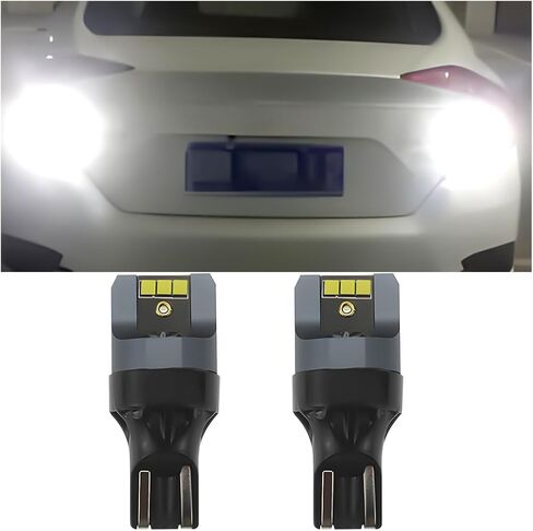 2 قطعة لمبة LED احتياطية للسيارة، T15-6SMD-2020 CSP 2-SMD T15 906 W5W T16 921 912 W16W مصباح صندوق السيارة الجانبي، فائق السطوع، Mini Canbus خالي من الأخطاء (أبيض) in Saudi Arabia