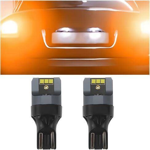 2 قطعة لمبة LED احتياطية للسيارة، T15-6SMD-2020 CSP 2-SMD T15 906 W5W T16 921 912 W16W مصباح صندوق السيارة الجانبي، فائق السطوع، Mini Canbus خالي من الأخطاء (أبيض) in Saudi Arabia