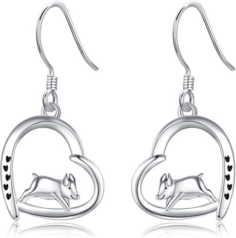 Pig Earrings Sterling Silver Pig Dangle Earrings Farm Animal Jewelry Gifts for Women in Saudi Arabia