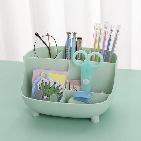 Stylish Pig Pen Holder, Office Desk Organizer,Desktop Stationary Organizerfor Boys,Kids,Pencil Containers with Mobile Phone Holders,Dark Blue in Saudi Arabia