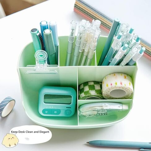 Stylish Pig Pen Holder, Office Desk Organizer,Desktop Stationary Organizerfor Boys,Kids,Pencil Containers with Mobile Phone Holders,Dark Blue in Saudi Arabia