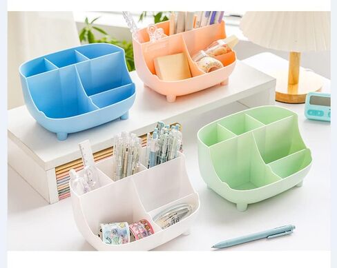 Stylish Pig Pen Holder, Office Desk Organizer,Desktop Stationary Organizerfor Boys,Kids,Pencil Containers with Mobile Phone Holders,Dark Blue in Saudi Arabia
