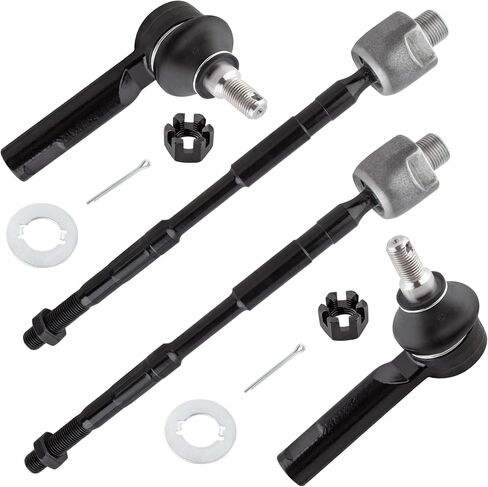 Front Inner & Outer Tie Rod Kit Set of 4 Fits Truck 101-5647 101-5907 EV800103 53010SJCA01 ES800333 53540SJCA01 For HONDA RIDGELINE 2006 2007 2008 2009 2010 2011 2012 2013 2014 All Models in Saudi Arabia