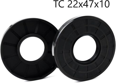 XIKE 2PCS Oil Seal, Lip Seals TC 17mm x 47mm x 10mm Nitrile Rubber Cover Double Lip with Spring,Oil Shaft Seal Fit for Bearing Shaft in Saudi Arabia