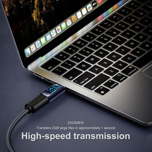 محول USB C أنثى إلى USB C ذكر محول USB C موسع 140 وات 40 جيجابت في الثانية لنقل البيانات USB نوع C PD متوافق (أزرق، 140 وات) in Saudi Arabia