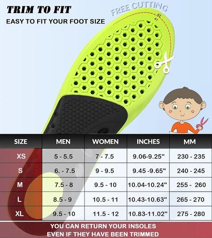 Elastic Shock Absorbing Shoe Insoles Breathable Honeycomb Sneaker Inserts Sports Shoe Insole Replacement Insoles for Men & Women Green in Saudi Arabia