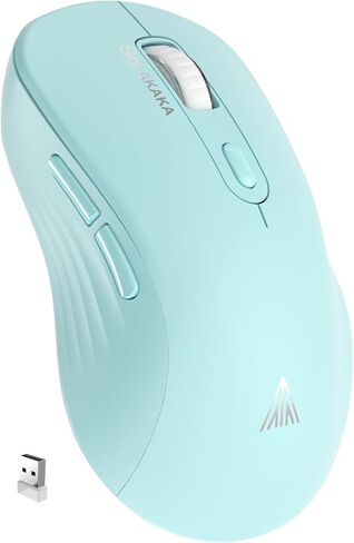 2.4GHz Wireless Mouse, Adjustable 1600 DPI,Rechargeable Wireless Computer Mouse for PC Mac Laptop, Desktop in Saudi Arabia