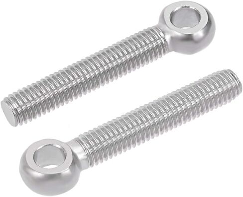 uxcell M10 x 60mm 304 Stainless Steel Machine Shoulder Lift Eye Bolt Rigging 4pcs in Saudi Arabia