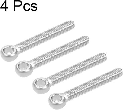 uxcell M10 x 60mm 304 Stainless Steel Machine Shoulder Lift Eye Bolt Rigging 4pcs in Saudi Arabia