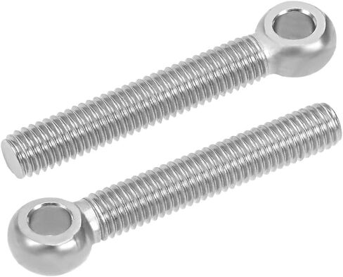 uxcell M10 x 60mm 304 Stainless Steel Machine Shoulder Lift Eye Bolt Rigging 4pcs in Saudi Arabia