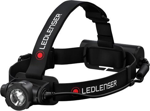 Ledlenser, H7R Work Rechargeable Headlamp, High Power LED,1000 Lumens, Advanced Focus System, Constant Light Output, Bright, Dimmable, Magnetic Charge System, Dustproof, Waterproof, Rubber Covers in Kuwait