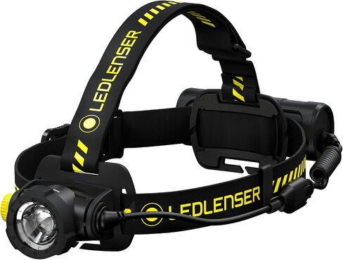 Ledlenser, H7R Work Rechargeable Headlamp, High Power LED,1000 Lumens, Advanced Focus System, Constant Light Output, Bright, Dimmable, Magnetic Charge System, Dustproof, Waterproof, Rubber Covers in Saudi Arabia