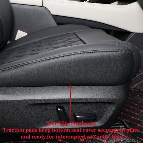 أغطية مقاعد مناسبة حسب الطلب لسيارة Nissan Sentra 2020 2021 2022 2023 2024 S,SV,SR,SR Midnight Edition، واقي مقعد جلدي بتغطية كاملة (مجموعة كاملة، أسود/أحمر) in Kuwait