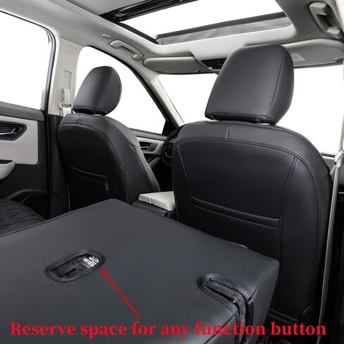 أغطية مقاعد مناسبة حسب الطلب لسيارة Nissan Sentra 2020 2021 2022 2023 2024 S,SV,SR,SR Midnight Edition، واقي مقعد جلدي بتغطية كاملة (مجموعة كاملة، أسود/أحمر) in Kuwait