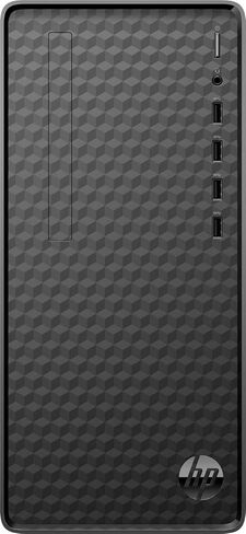سطح المكتب HP M01-F2254 للمنزل والعمل (Intel i3-12100 4-Core، 8 جيجا رام، 256 جيجا بايت m.2 SATA SSD، Intel UHD 730، واي فاي، بلوتوث، أسود داكن، ويندوز 10 برو) حزمة مع موزع DKZ in Kuwait