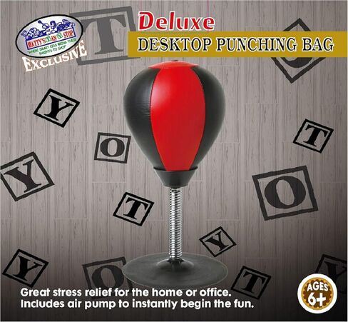 كيس اللكم المكتبي من Matty's Toy Stop (الكرة) مع مضخة هواء، لتخفيف التوتر في المنزل أو المكتب in Kuwait