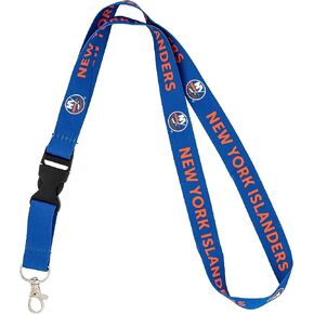 Desert Cactus New York Islanders Lanyard NHL National Hockey League Car Keys ID Badge Holder Keychain Detachable Breakaway Snap Buckle (Lanyard 1 - Blue)