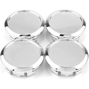 RTrhinotuning 4PCS 57mm Wheel Center Caps Compatible with 2001-2009 Toyota Prius Wheel Rim OD: 2.23"(56.6 mm) ID: 1.97"(50 mm), Chrome Sliver Car Wheel Hub Caps