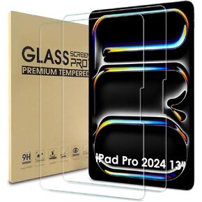 واقي شاشة WD&CD مكون من قطعتين متوافق مع iPad Pro 2024 13 بوصة، بديل لفيلم الزجاج المقسى لجهاز iPad Pro 2024 13 بوصة 【مضاد للخدش 】【مضاد للفقاعات】【عالية الوضوح】 in Kuwait