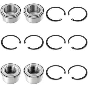 Front Rear Wheel Bearings Heavy Duty for Polaris ACE 570 900 Brutus HD Ranger 570 700 800 900 1000 Ranger Crew 800 900 1000 Diesel Diesel HST Ranger XP 1000 800 900 RZR 570 800 3515090 3514699 3514924
