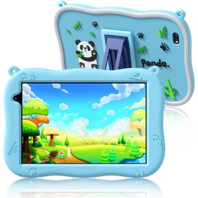 kids tablet, 8 inch Android 13 tablet for toddler with Parental Control, Pre-Installed Kids Educational Game Apps, Protective Case, Children Learning Tablets for boys girls (Blue)