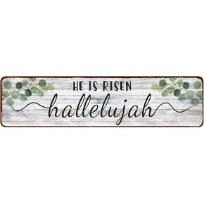 Religious Wall Decor - Give It To God And Go To Sleep Sign - Christian Gifts for Women - Spiritual Wall Decor - Inspirational Wall Art - Rustic Bedroom Decor for Women, 4"x16"