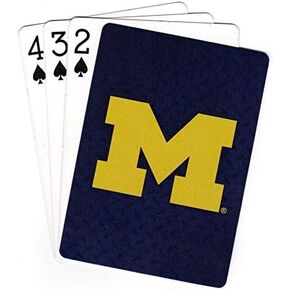 NCAA Michigan Wolverines Playing CardsDiamond Plate Playing Cards, Team Colors, One Size