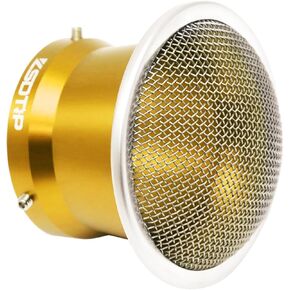 Carburetor Air Filter Clean Velocity Stack 50mm Long CNC Aluminium Alloy With SUS304 Mesh For PWK21-30mm Carb Moped Pit Dirt Bike ATV Scooter (Blue, 50mm Long)