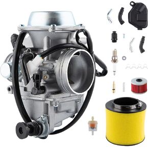 TRX350 Carburetor for Honda Rancher 350 TRX350 350ES 350FE 350FMTE 350TM 2000-2006 atv 4 Stroke Carburetor with Air Filter Kit