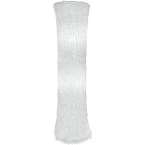 مصباح أرضي لغرف نوم غرفة المعيشة، مصابيح أرضية معاصرة مع غطاء من قماش القماش الأبيض، لمسة نهائية من الريش الصناعي in Kuwait