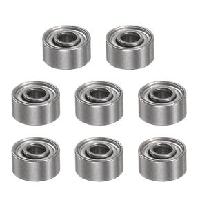 6814ZZ Deep Groove Ball Bearings 70mm Bore 90mm OD 10mm Thick Chrome Steel Double Shielded Bearing for Motors Pumps Conveyors