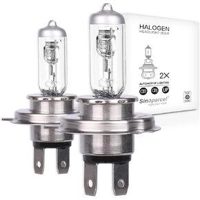 Sinoaprcel H7 Halogen Headlight High or Low Beam,Fog Light Bulb,3300K Replacement for Standard 55W Bulb,Pack of 2