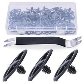 Rexka 31pcs Hood Insulation Pad Retainer Clip for Nissan Infiniti F5846-30f00 Altima Armada Frontier Leaf Maxima Murano Quest Rogue Sentra Titan Versa Xterra Jx35 Qx56 Qx60 Qx80 -Auto Clips Remover