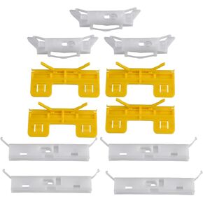 Roof Fastener Clips No.91570SJD003/73154SNA003 - Car Clip a Front Windshield Side - for Honda Civic 2006-2011 Plastic White - 11 Pcs
