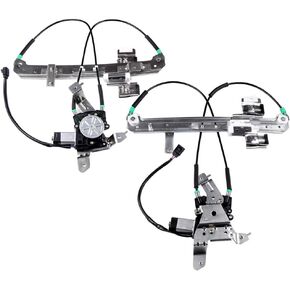 SCITOO Rear Side a Pair Set Power Window Regulator with Motor Replacement Parts for 2002-2006 For Cadillac Escalade2000-2006 For Chevrolet Tahoe 2000-2006 For GMC Yukon