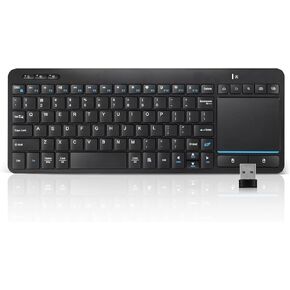 Multi-Device Wireless Bluetooth Keyboard with Touchpad-Wireless TV Keyboard with Multi-Touch Big Size Trackpad,Support 3 Devices for TV,Windows, Android, Chrome OS, Laptop, Tablet