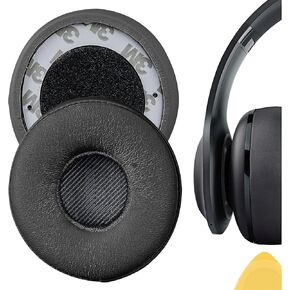 Geekria QuickFit Replacement Ear Pads for JBL Everest 300, V300BT Headphones Ear Cushions, Headset Earpads, Ear Cups Cover Repair Parts (Black)
