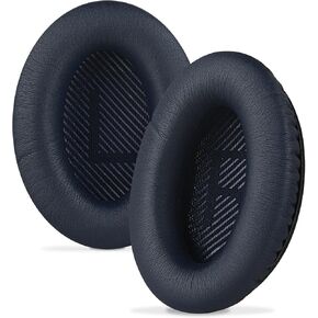 Ear Pads for Bose QC45 QC35 QC35 ii Gaming QC15 QC25 AE2 AE2i AE2w SoundTrue SoundLink Around-Ear Headphones Replacement Ear Cushions, Ear Covers, Headset Earpads (Protein Leather/Midnight Blue)