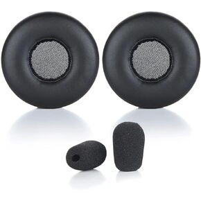 Replacement Ear Pads Cushions with Mic Foam Compatible with Logitech H820e H650e Wireless Stereo Noise-Cancelling USB PC Headphone (Upgrade Earpads)